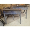 Image 2 : Louisville Home Pickup - Pair Of Aluminum Folding Saw Horses With 2 x 4 Attached Top Boards (Removab