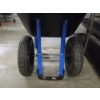 Image 3 : Like New! Kobalt 2 Wheel 7 Cubic Foot Steel Push Wheelbarrow With Scrap Wood & Small Shovel As Shown
