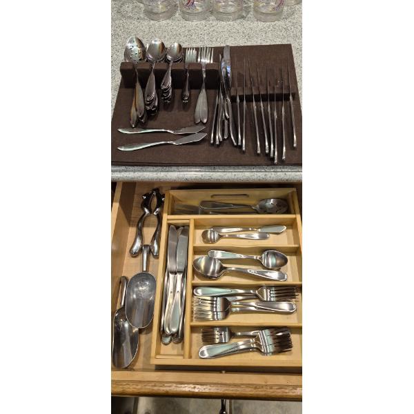 2 Sets As Shown Stainless  Flatware - See Pics