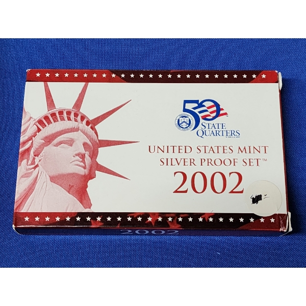 2002 United States Mint Silver Proof Set Including 50 State Quarters!