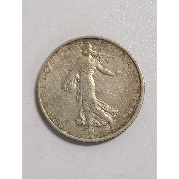 1904 French 2 Francs Silver Coin - 83.5% Silver - ASW: 0.2685 Troy Oz - Mintage: 1,500,000 