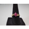 Image 1 : 10K Yellow Gold Ruby Marquise Ring - Size 6 - TW: 2.5g