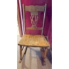 Image 1 : Louisville Home Pickup - Solid Wood (Oak?) Vintage Rocking Chair 31 Tall - 16 Wide -Tall - Good Cond