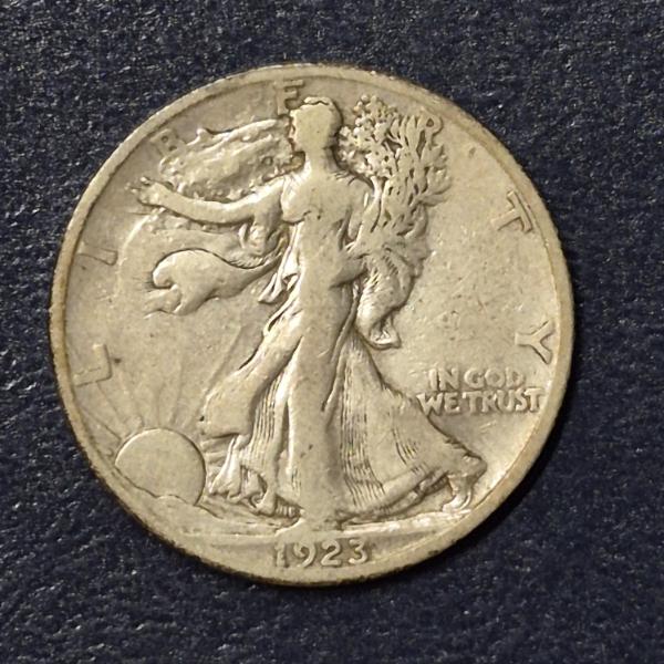1923 S Walking Liberty Half Dollar (50c) 90% silver