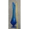 Image 3 : Fabulous Vintage 25'' Viking Brilliant Blue Swung Vase In Excellent Collectable Condition!