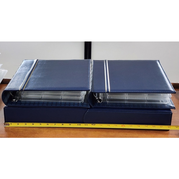 Three Assorted Coin Storage Binders ~ Two Featuring Coin Slab Storage Pages & One Loose Coin