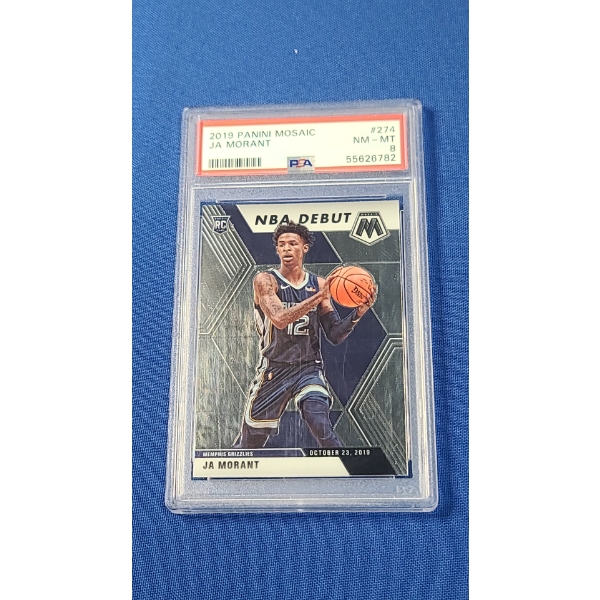 2019 Panini Mosaic JA Morant #274 PSA Graded NM-MT 8 Basketball Card