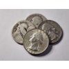 Image 1 : $1.00 Face Value in Assorted 90% Silver United States Washington Head & Standing Liberty Quarters 