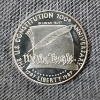 Image 1 : 1987-S United States 90% Silver Constitution Bicentennial Dollar ~ 0.7743 Oz Actual Silver Weight