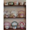 Image 3 : Complete Collection Of Vintage Porcelain Cups & Saucers With Display Rack - 36 x 24 See Description