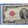 Image 9 : Two Partially Filled Lincoln Penny Collection Books With 1928 Red Seal $2 Bill