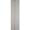 Image 2 : Sterling Silver Heart Key 18" Necklace With Yellow Accent Stones - Weight: 2.3g