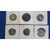 Image 3 : Three 5 Grains Of .999 Fine Silver Bars & Assorted Foreign Coins 