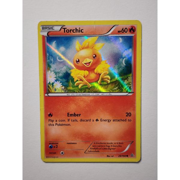 Torchic 25/160 Holo Pokemon Trading Card