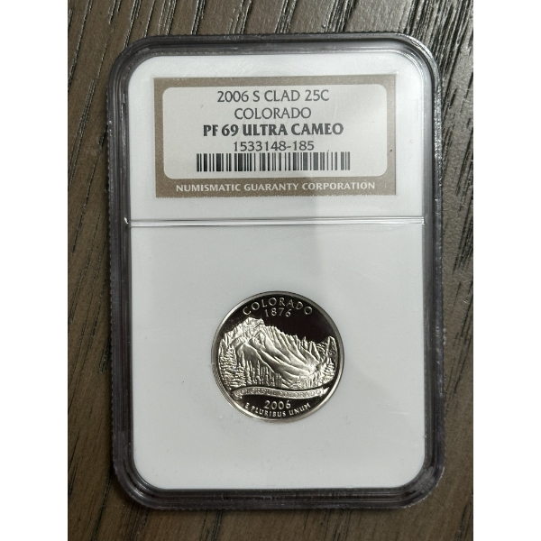 NGC PF69 Ultra Cameo 2006-S Clad State Quarter - Colorado