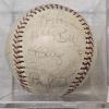 Image 4 : Vintage Cleveland Indians Team-Signed Baseball in Protective Display Case