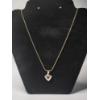 Image 1 : 14K Yellow Gold 20" Snake Chain Necklace With Amethyst and Accent Diamond Pendant TW: 8.2g