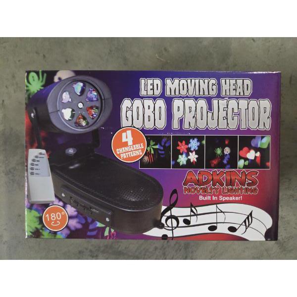 Brand New Festive Adkins 4 Season LED Moving Gobo Projector With Built In Speaker!