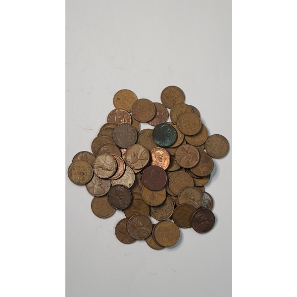 United States Assorted Years/Mint Marks Lincoln Wheat & Memorial Cents - Face Value: $0.70
