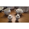 Image 1 : Pickup In Canton - 4 Pc Set - Salt & Pepper Shakers & Creamer & Sugar Bowl. - See Pics