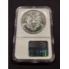Image 3 : 1988 United States American Eagle .999 Fine Silver Troy Oz Coin - MS 69 NGC
