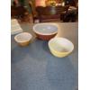 Image 1 : Louisville Home Pickup - 3 Pc Vintage Pyrex Set All In Perfect Condition - See Pics