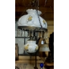 Image 3 : Antique Victorian Hanging Ceiling Candelier / Lamp w / 16" TOS  Globe - Electrified - Exc Condition!