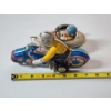 Image 5 : Vintage Tin Wind-Up Motorcycle and Sidecar Toy 