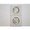 Image 1 : (2) 1964 90% Silver Kennedy Half Dollars 