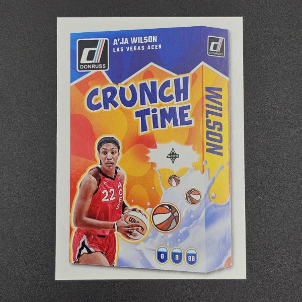 2025 Panini Donruss WNBA Crunch Time A'ja Wilson Las Vegas Aces Basketball Card