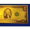 Image 3 : United States $2 Note 999999 Gold Foil Banknote - Excellent Condition