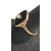 Image 2 : 10K Gold Black Onyx With Pearl Center Ring - Size 7 - Weight: 2.6g