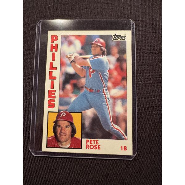 Exceptional 1984 Pete Rose Baseball Card - Mint Condition