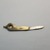 Image 1 : 10K Gold Handle Engraved "WBG" Pocket Knife TW: 14.3g