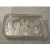 Image 1 : Rare Tropicana Casino Las Vegas Cartoon Character .999 One Ounce Silver Bar - Incredible Piece