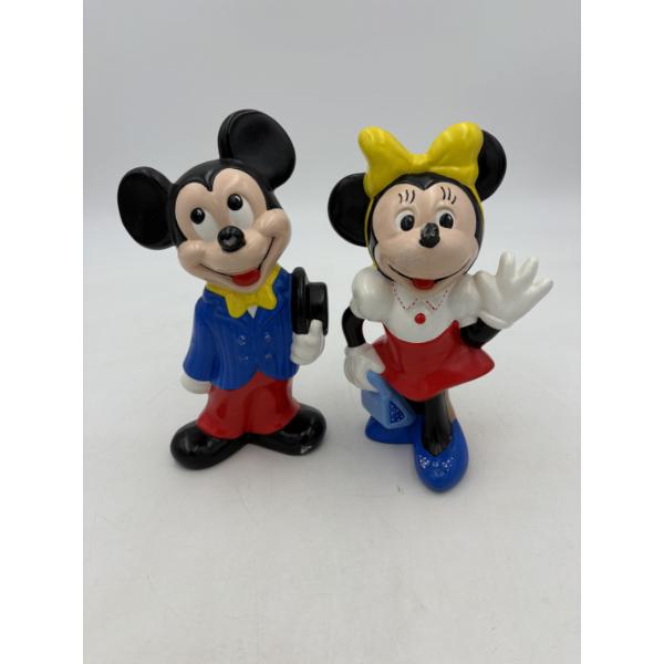 Mickey & Minnie Mouse Figurines - ~9 inches - 