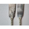 Image 3 : x2 Steiff "Rose" Sterling Silver Butter Knives TW: 64.0g
