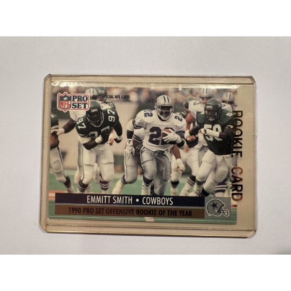 1991 Pro Set Emmitt Smith Cowboys ROOKIE Football Card - Mint Condition 