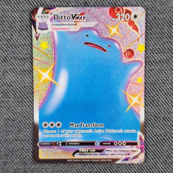 Ditto VMAX SV119/SV122 Shiny Holo Rare Pokemon Trading Card