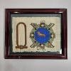 Image 1 : UNIQUE!!! 11x13" Framed Egyptian Papyrus Painting Depicting Leo Zodiac Sign and Cartouche