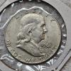 Image 4 : 2 Vintage United States 90% Silver Half-Dollar Coins ft. 1 Franklin and 1 Walking Liberty FV: $1.00