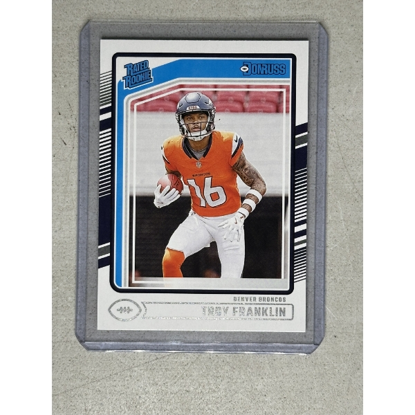 2024 Donruss Troy Franklin-Denver Broncos Football Card - Mint Condition