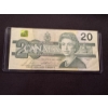1991 Cadada $20.00 Bill Queen Elizabeth - Authentic In Holder - Excellent Condition