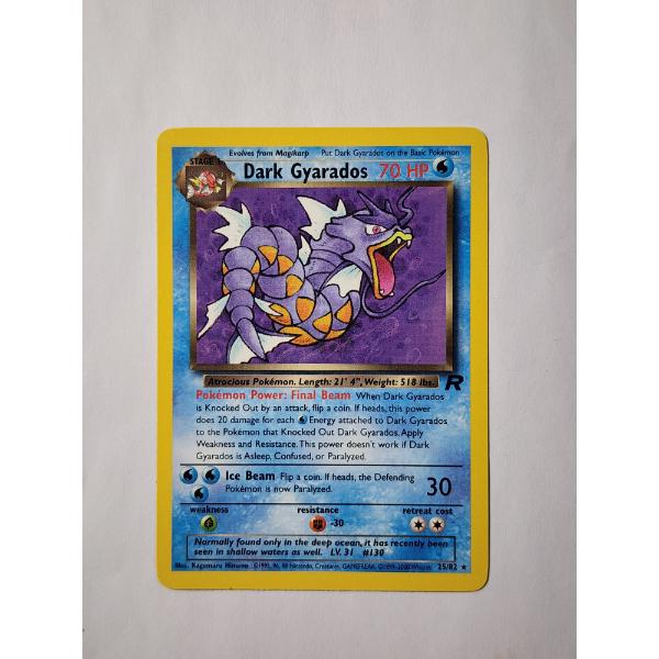 Dark Gyarados 25/82 Rare Vintage Pokemon Trading Card