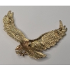 Image 3 : 14K Yellow Gold Heavy 2.75" Bald Eagle Pendant - Weight: 23.0g