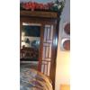 Image 4 : Fantastic Oriental Themed Queen Size Bed, Mirrored Head Piece  & Foot Board - Mattress Included