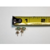 Image 3 : 14K Gold Stud Earrings With Emerald Stones TW: 0.8g
