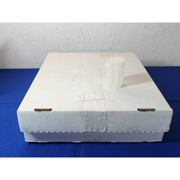 Large Cardboard 13x16in Storage Box & Heavy-Duty Plastic Coin Storage Tube for Dollar Coins
