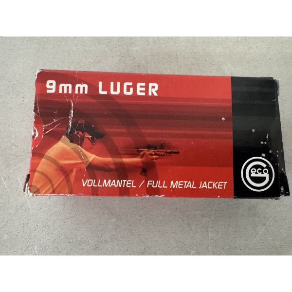 9 MM Luger Full Metal Jacket - 50 Rounds - Like New Ammunition