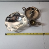 Image 3 : Lot of Silverplated Items:  Tray, Candle Holder, & Vintage German Tea Strainer TW: 485.6g